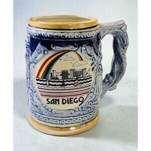San Diego California Stein Mug Coffee Cup Collectors Souvenir Vintage Ceramic